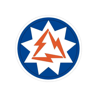 93rd Signal Brigade 2 (U.S. Army) REVERSE PRINT Transparent Die-Cut STICKER 3 Inch Die-Cut Transparent - The Sticker Space