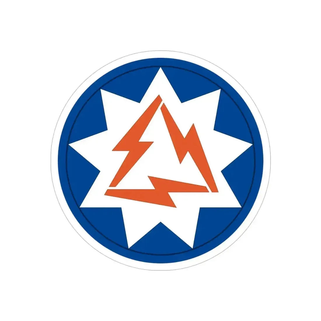 93rd Signal Brigade 2 (U.S. Army) REVERSE PRINT Transparent Die-Cut STICKER 4 Inch Die-Cut Transparent - The Sticker Space