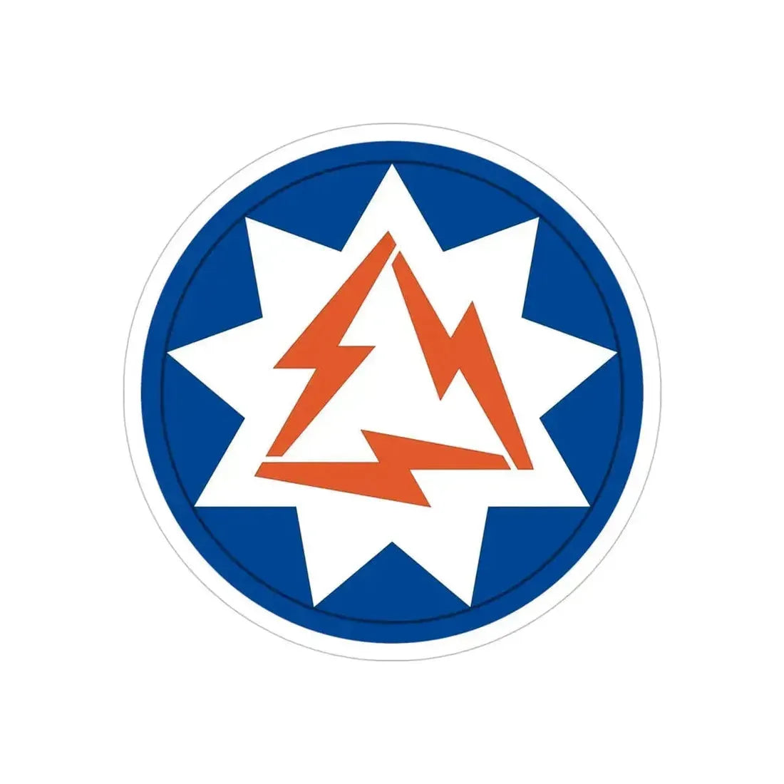 93rd Signal Brigade 2 (U.S. Army) REVERSE PRINT Transparent Die-Cut STICKER 5 Inch Die-Cut Transparent - The Sticker Space