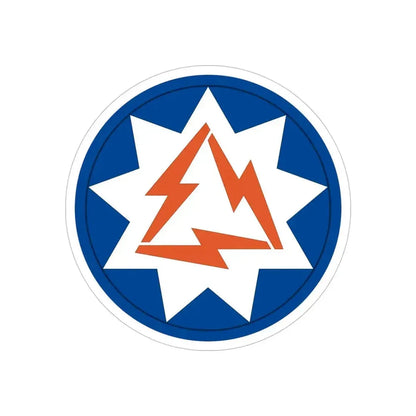 93rd Signal Brigade 2 (U.S. Army) REVERSE PRINT Transparent Die-Cut STICKER 5 Inch Die-Cut Transparent - The Sticker Space