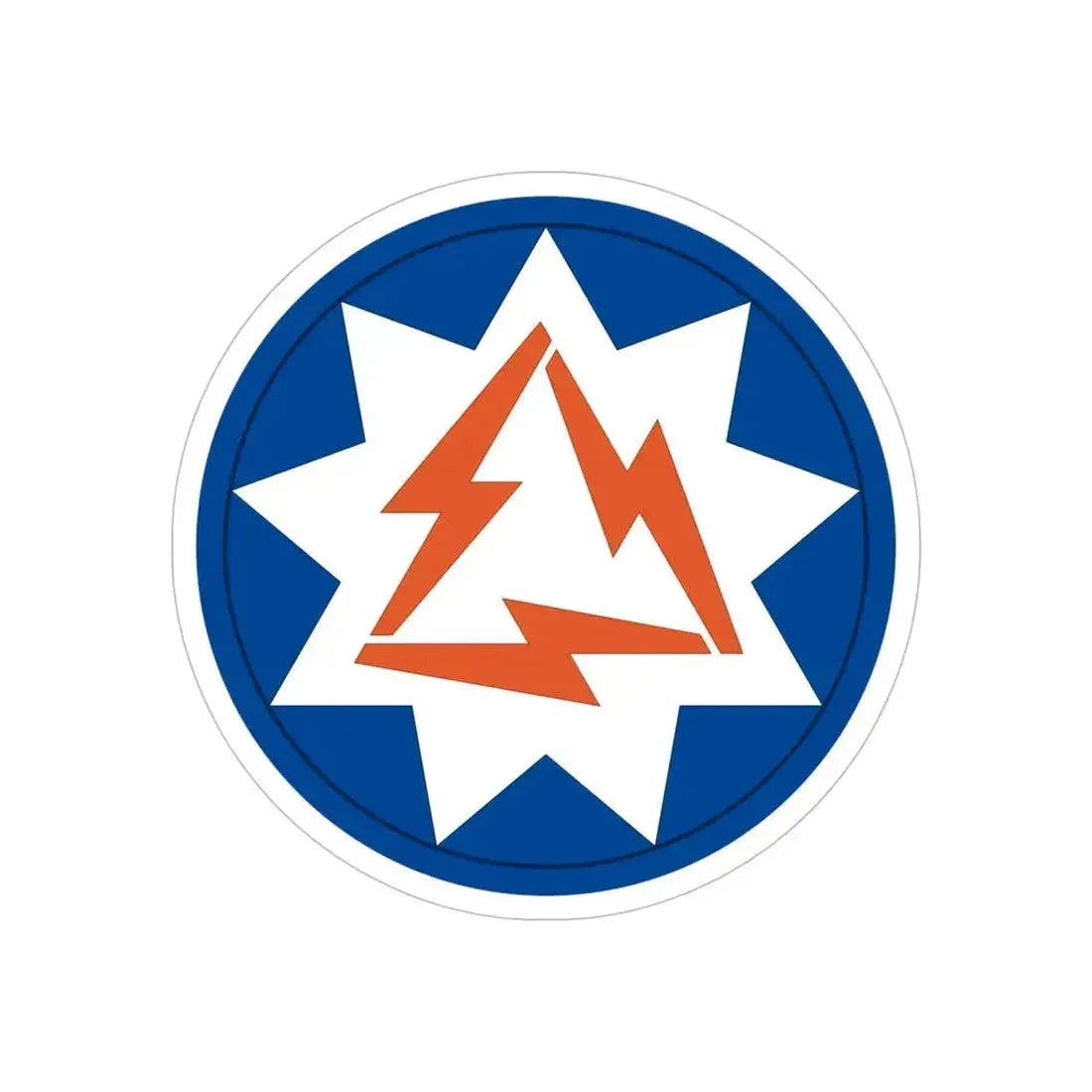 93rd Signal Brigade 2 (U.S. Army) REVERSE PRINT Transparent Die-Cut STICKER 6 Inch Die-Cut Transparent - The Sticker Space