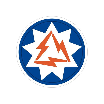 93rd Signal Brigade 2 (U.S. Army) REVERSE PRINT Transparent Die-Cut STICKER 6 Inch Die-Cut Transparent - The Sticker Space