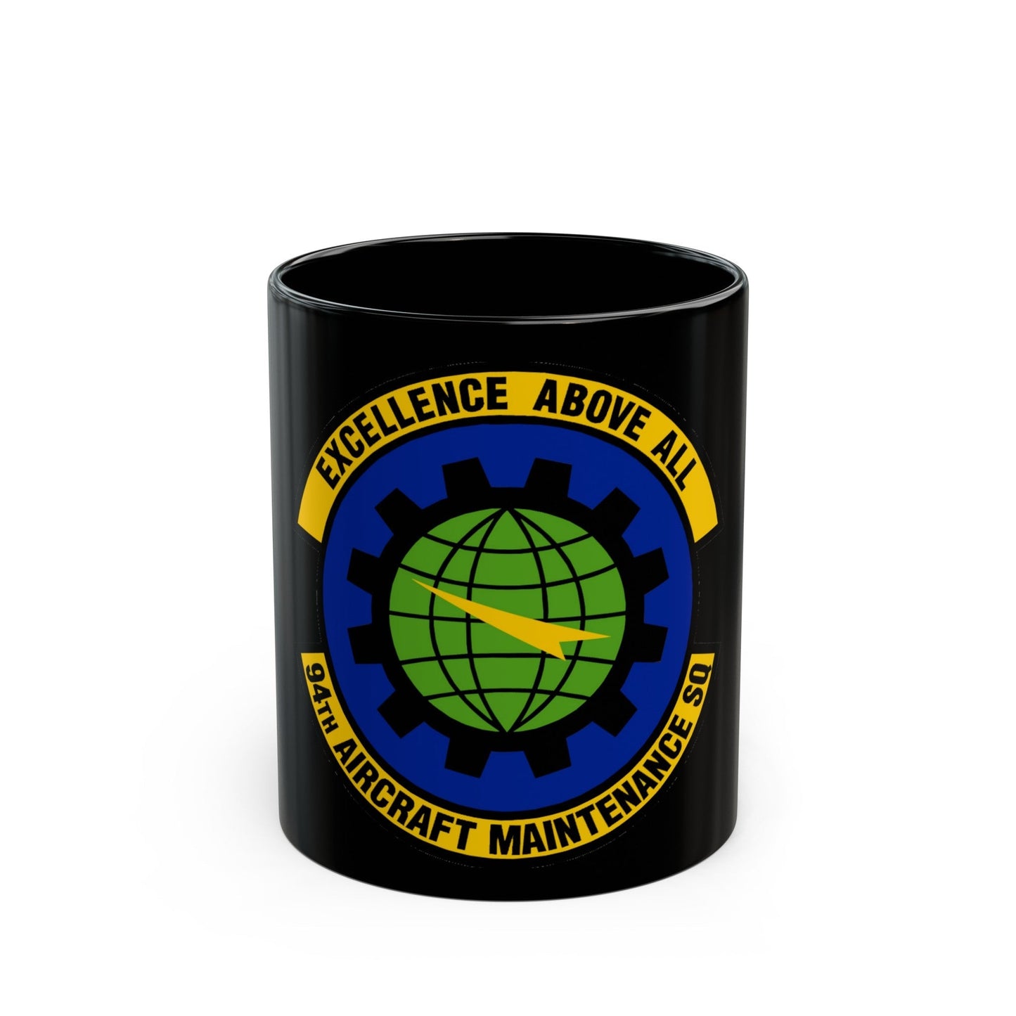 94 Aircraft Maintenance Squadron AFRC (U.S. Air Force) Black Coffee Mug-11oz-The Sticker Space