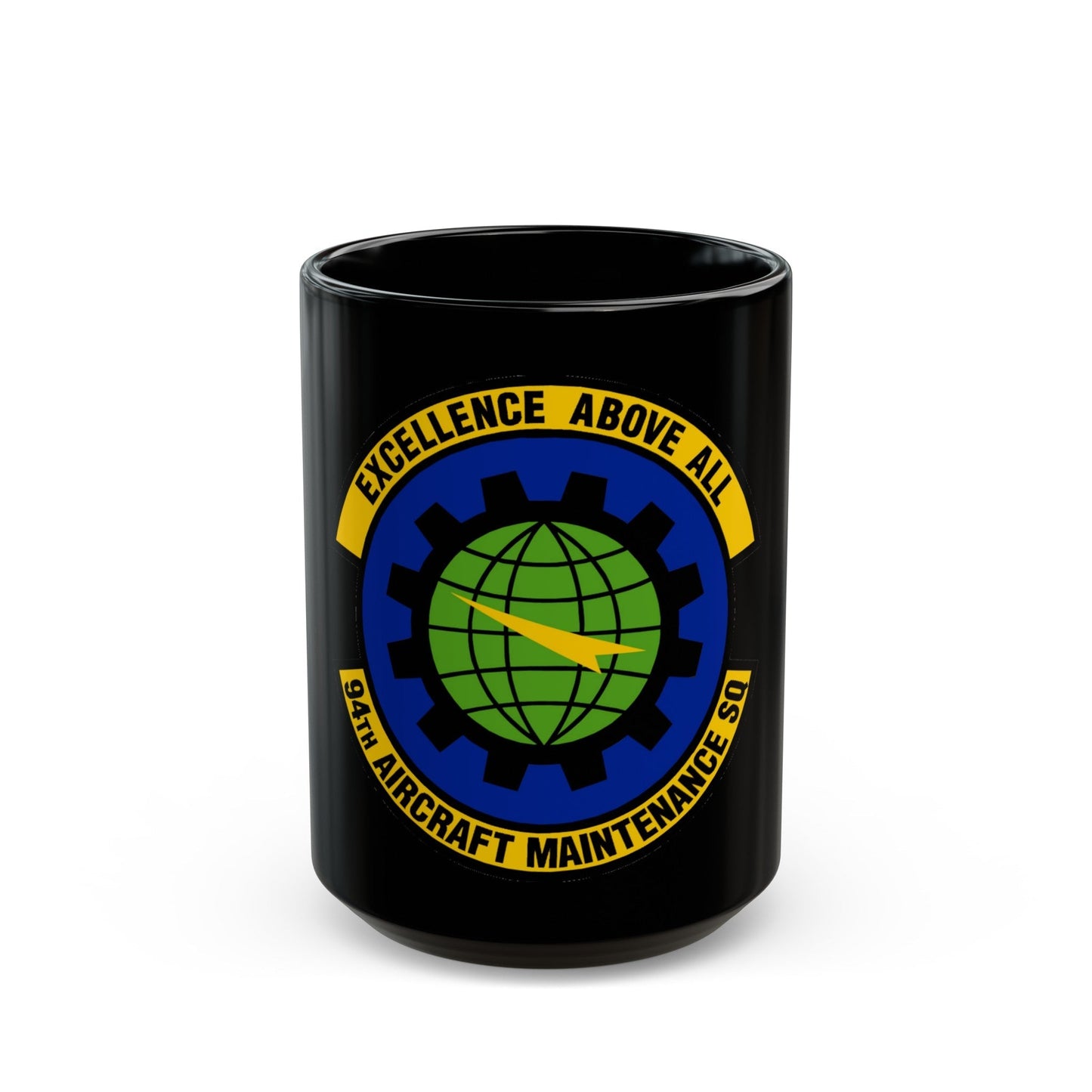 94 Aircraft Maintenance Squadron AFRC (U.S. Air Force) Black Coffee Mug-15oz-The Sticker Space