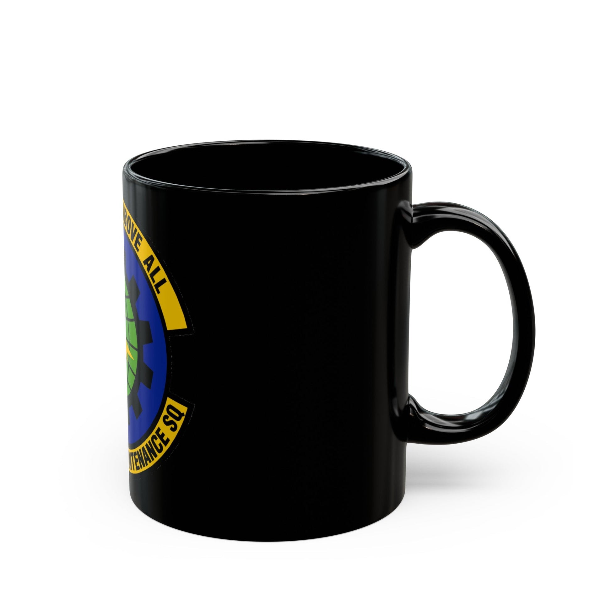 94 Aircraft Maintenance Squadron AFRC (U.S. Air Force) Black Coffee Mug-The Sticker Space