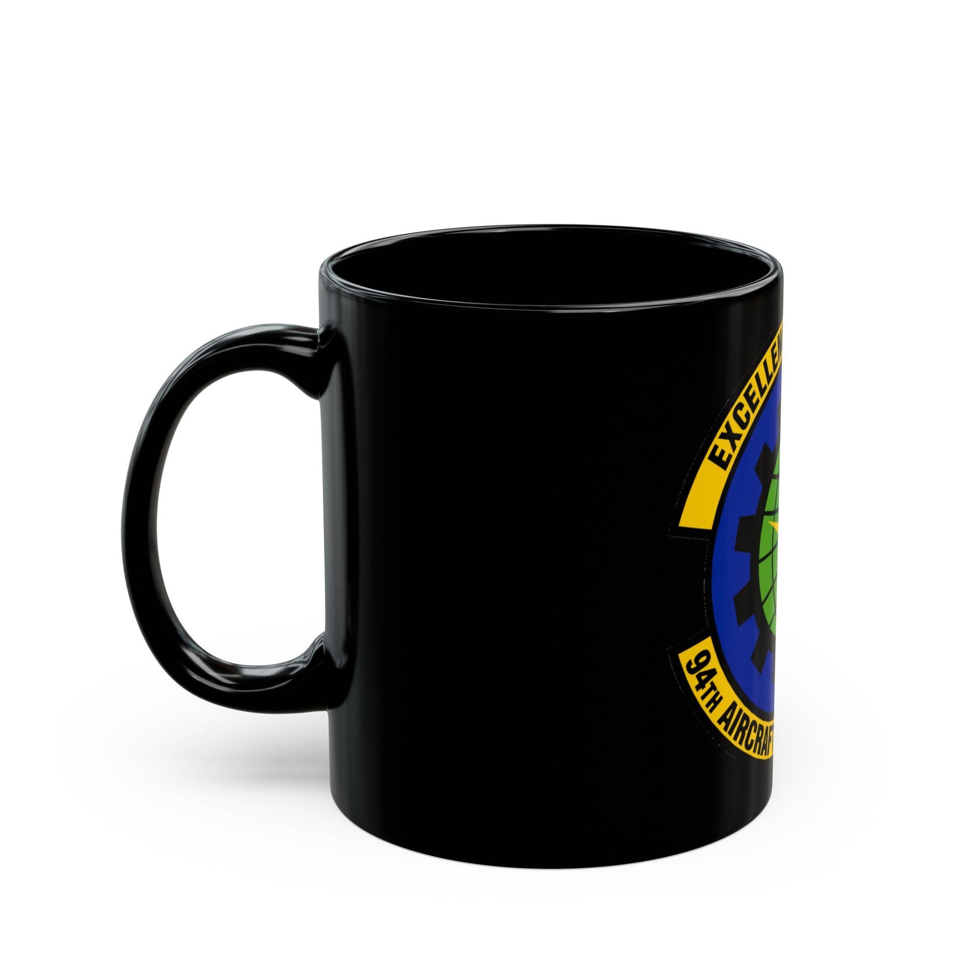 94 Aircraft Maintenance Squadron AFRC (U.S. Air Force) Black Coffee Mug-The Sticker Space