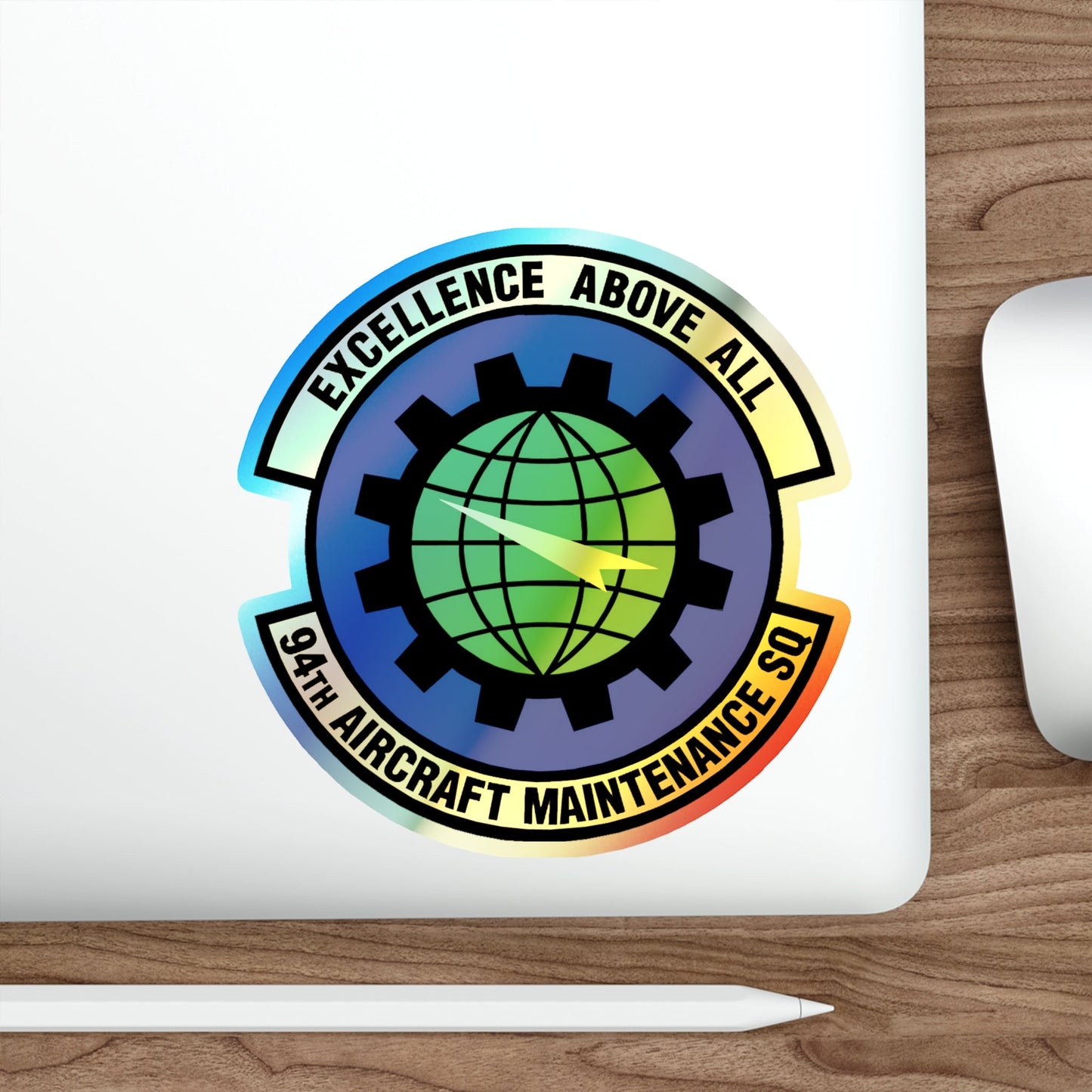 94 Aircraft Maintenance Squadron AFRC (U.S. Air Force) Holographic STICKER Die-Cut Vinyl Decal-The Sticker Space
