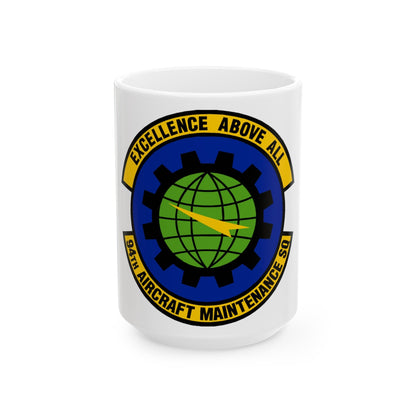 94 Aircraft Maintenance Squadron AFRC (U.S. Air Force) White Coffee Mug-15oz-The Sticker Space