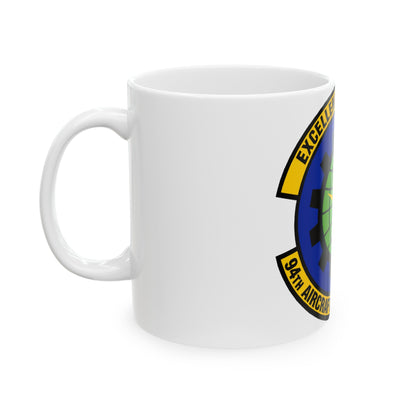 94 Aircraft Maintenance Squadron AFRC (U.S. Air Force) White Coffee Mug-The Sticker Space