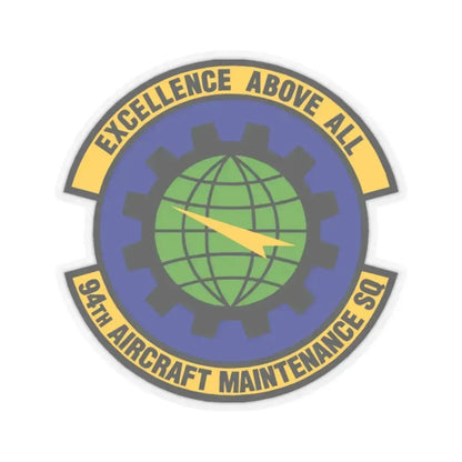 94 Aircraft Maintenance Squadron AFRC (U.S. Air Force) STICKER Vinyl Kiss-Cut Decal 2 Inch Transparent - The Sticker Space