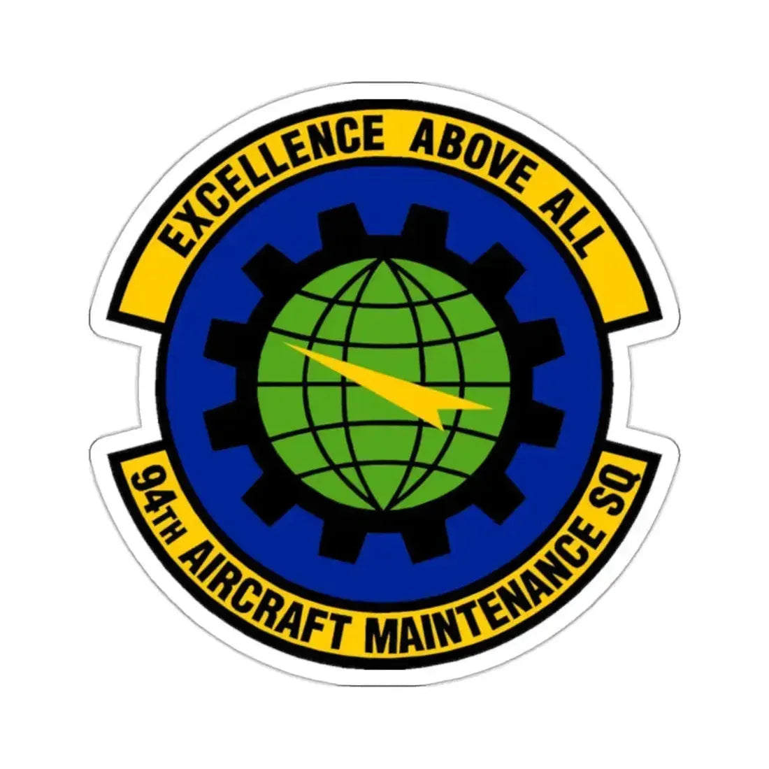 94 Aircraft Maintenance Squadron AFRC (U.S. Air Force) STICKER Vinyl Kiss-Cut Decal 2 Inch White - The Sticker Space