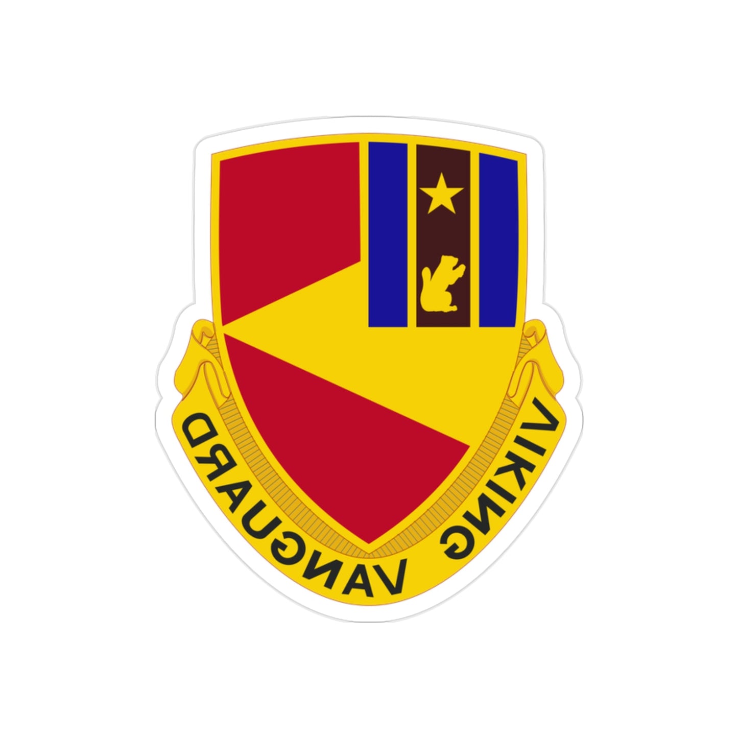 94 Cavalry Regiment (U.S. Army) REVERSE PRINT Transparent STICKER-2" × 2"-The Sticker Space