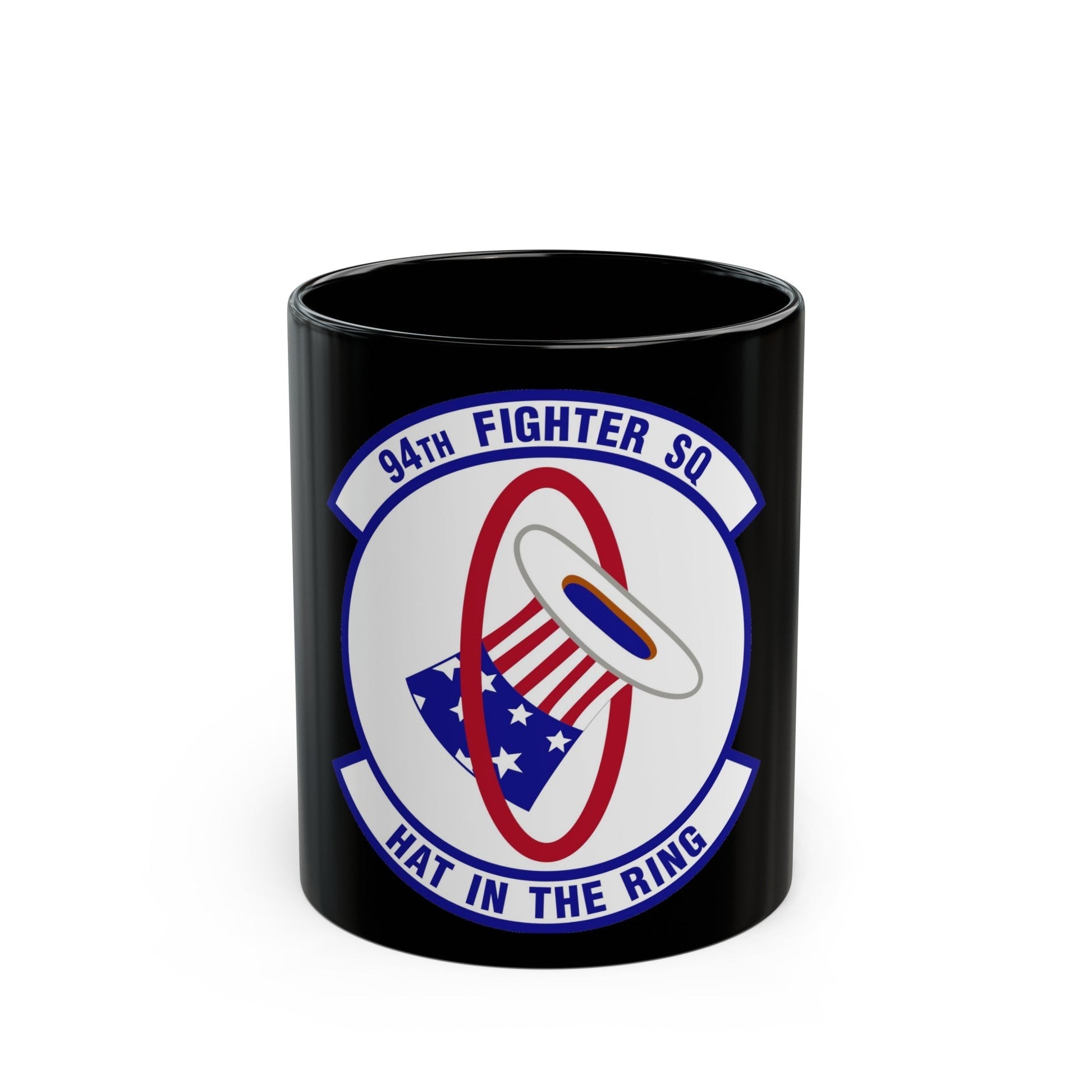 94 Fighter Squadron ACC (U.S. Air Force) Black Coffee Mug-11oz-The Sticker Space