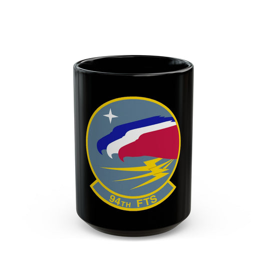 94 Flying Training Squadron AETC (U.S. Air Force) Black Coffee Mug-15oz-The Sticker Space