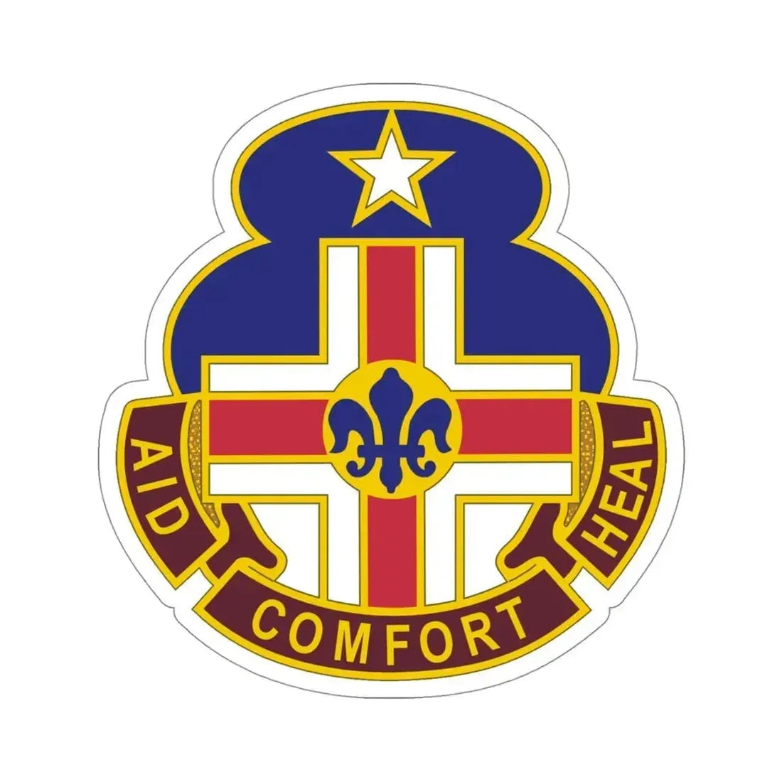 94 General Hospital (U.S. Army) STICKER Vinyl Die-Cut Decal 4 Inch - The Sticker Space