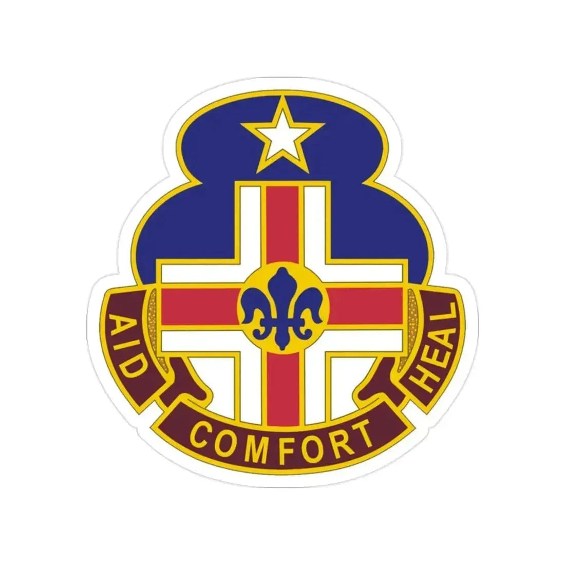 94 General Hospital (U.S. Army) Transparent STICKER Die-Cut Vinyl Decal 2 Inch - The Sticker Space