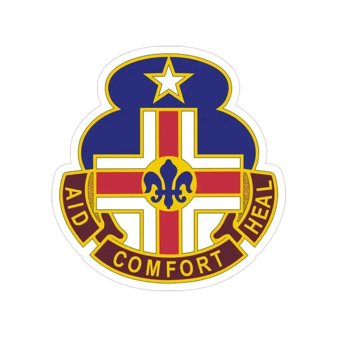 94 General Hospital (U.S. Army) Transparent STICKER Die-Cut Vinyl Decal 3 Inch - The Sticker Space