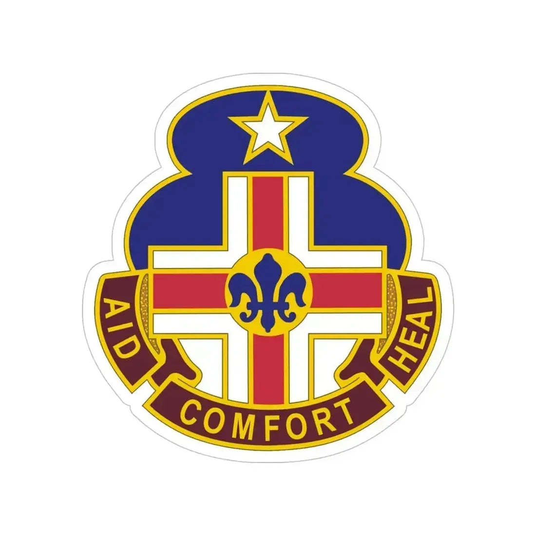 94 General Hospital (U.S. Army) Transparent STICKER Die-Cut Vinyl Decal 5 Inch - The Sticker Space