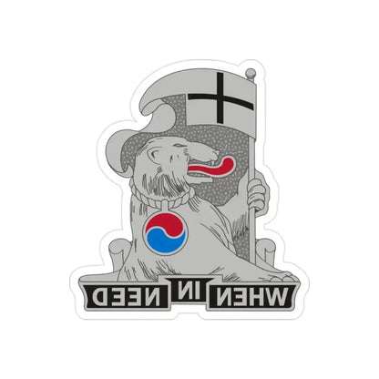 94 Military Police Battalion (U.S. Army) REVERSE PRINT Transparent Die-Cut STICKER 2 Inch Die-Cut Transparent - The Sticker Space