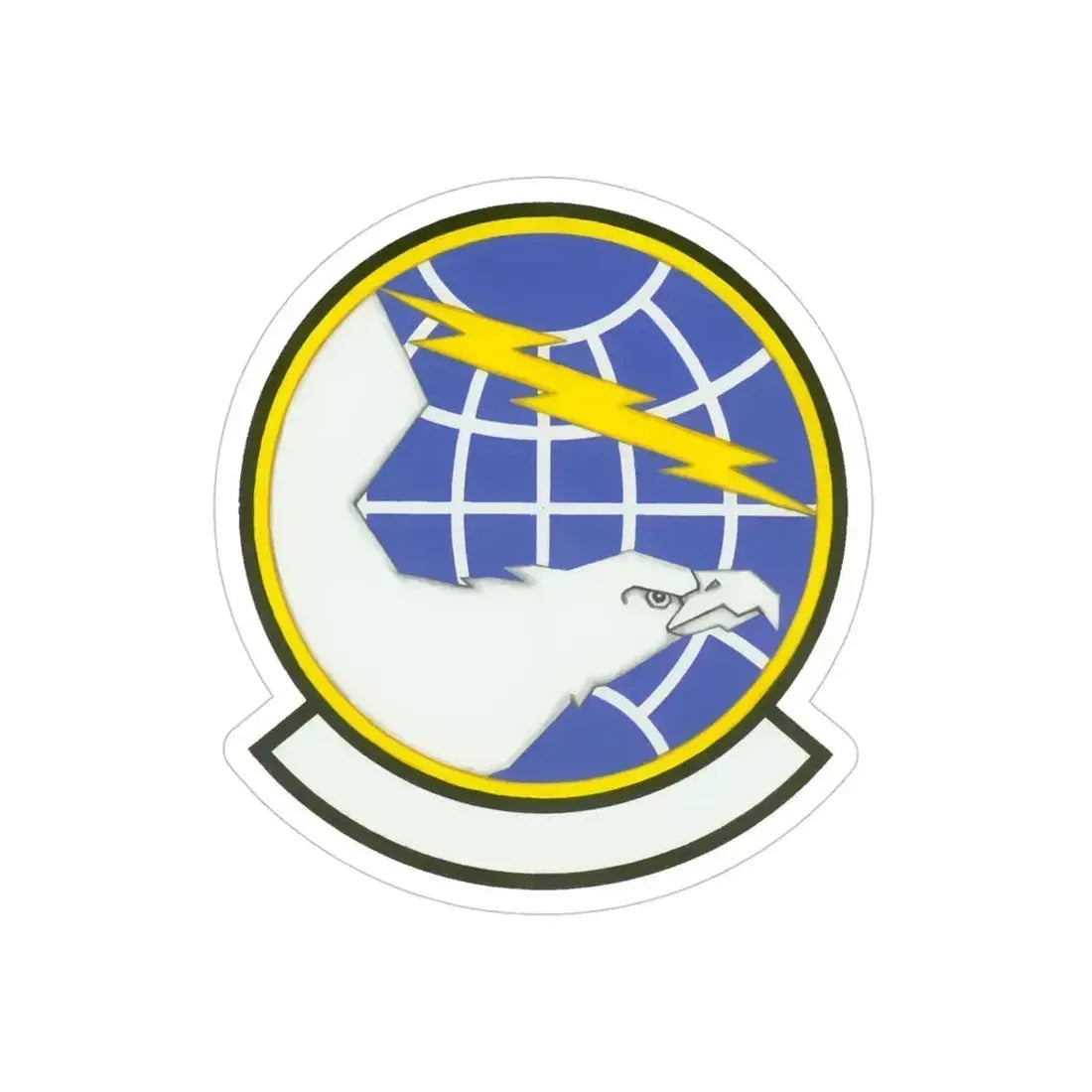 940 Civil Engineer Squadron AFRC (U.S. Air Force) REVERSE PRINT Transparent Die-Cut STICKER 4 Inch Die-Cut Transparent - The Sticker Space