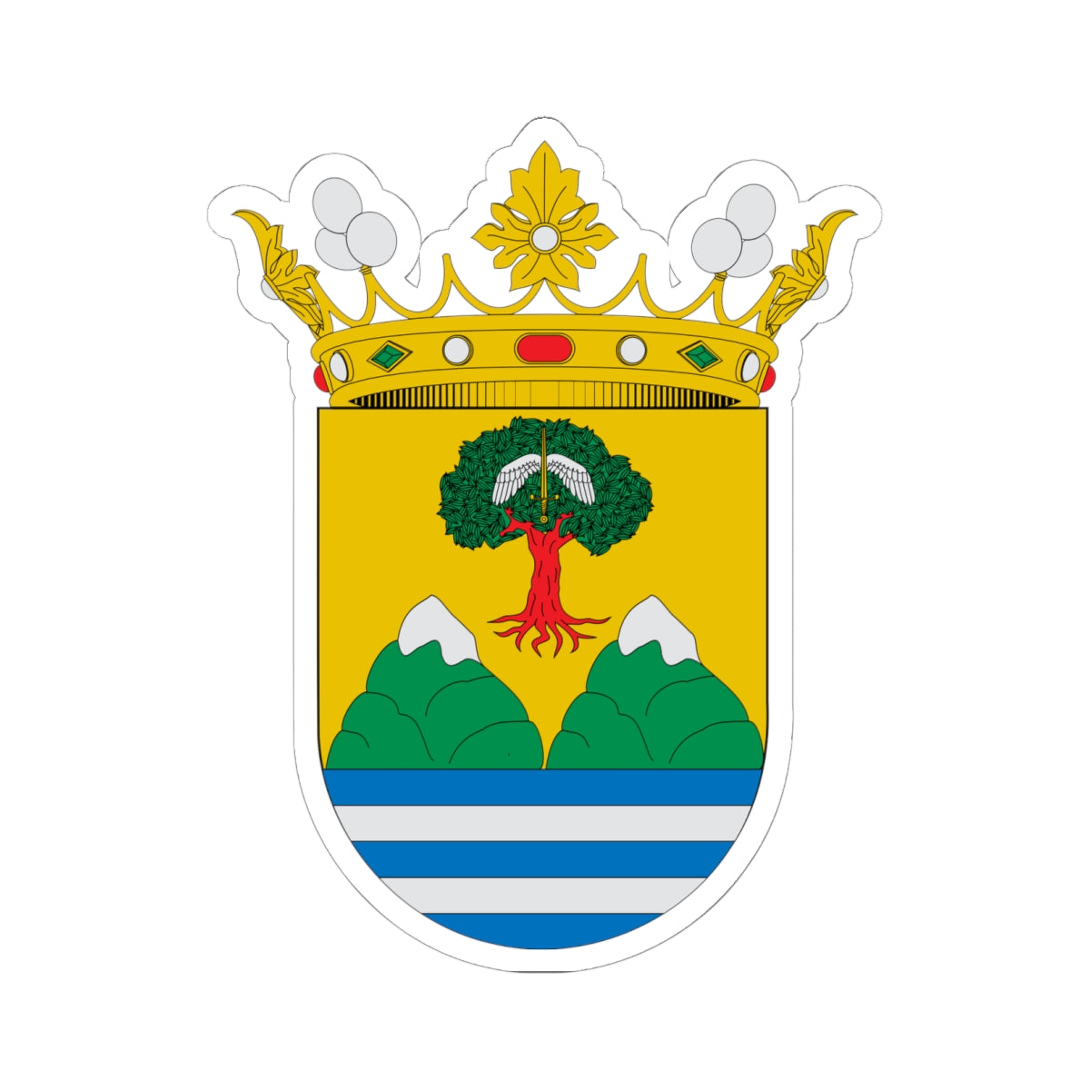 Escudo de Nacimiento (Spain) (Coat of Arms) STICKER Vinyl Kiss-Cut Decal