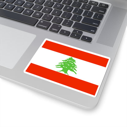 Flag of Lebanon WFB 2000 (Lebanon) STICKER Vinyl Kiss-Cut Decal