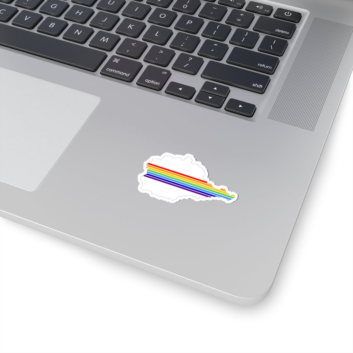 Flag-map of the Jewish Autonomous Oblast (Russia) STICKER Vinyl Kiss-Cut Decal