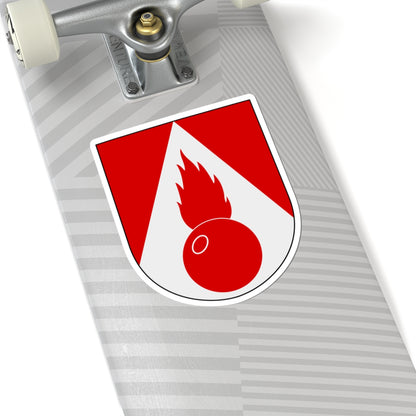 Artilleriregementet 920. kompaniet vapen (Sweden) (Coat of Arms) STICKER Vinyl Kiss-Cut Decal