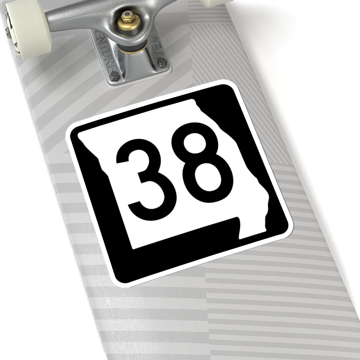 MO-38 (Missouri) (Road Sign) STICKER Vinyl Kiss-Cut Decal