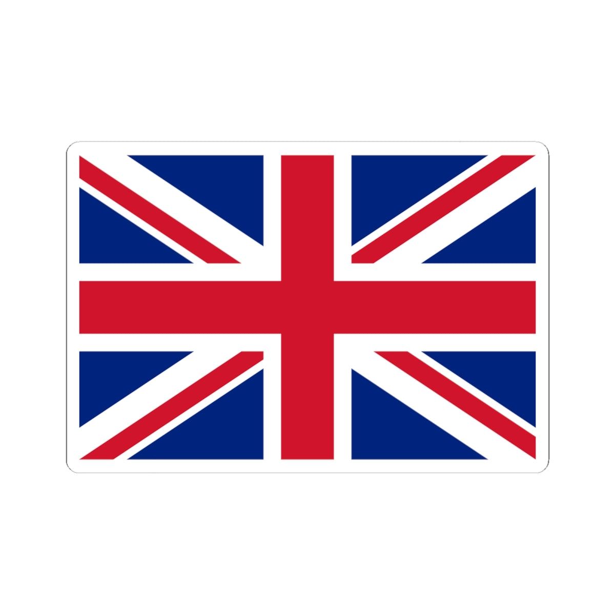 Flag of the United Kingdom 3-2 (United Kingdom) STICKER Vinyl Kiss-Cut Decal