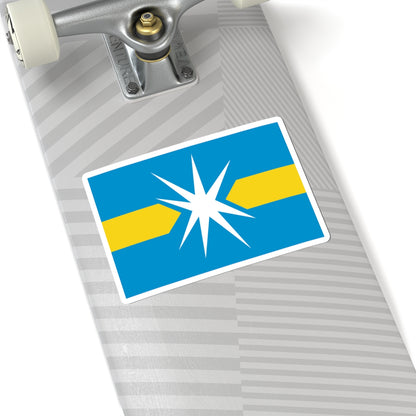Flag of Linyevo Novosibirsk oblast (Russia) STICKER Vinyl Kiss-Cut Decal
