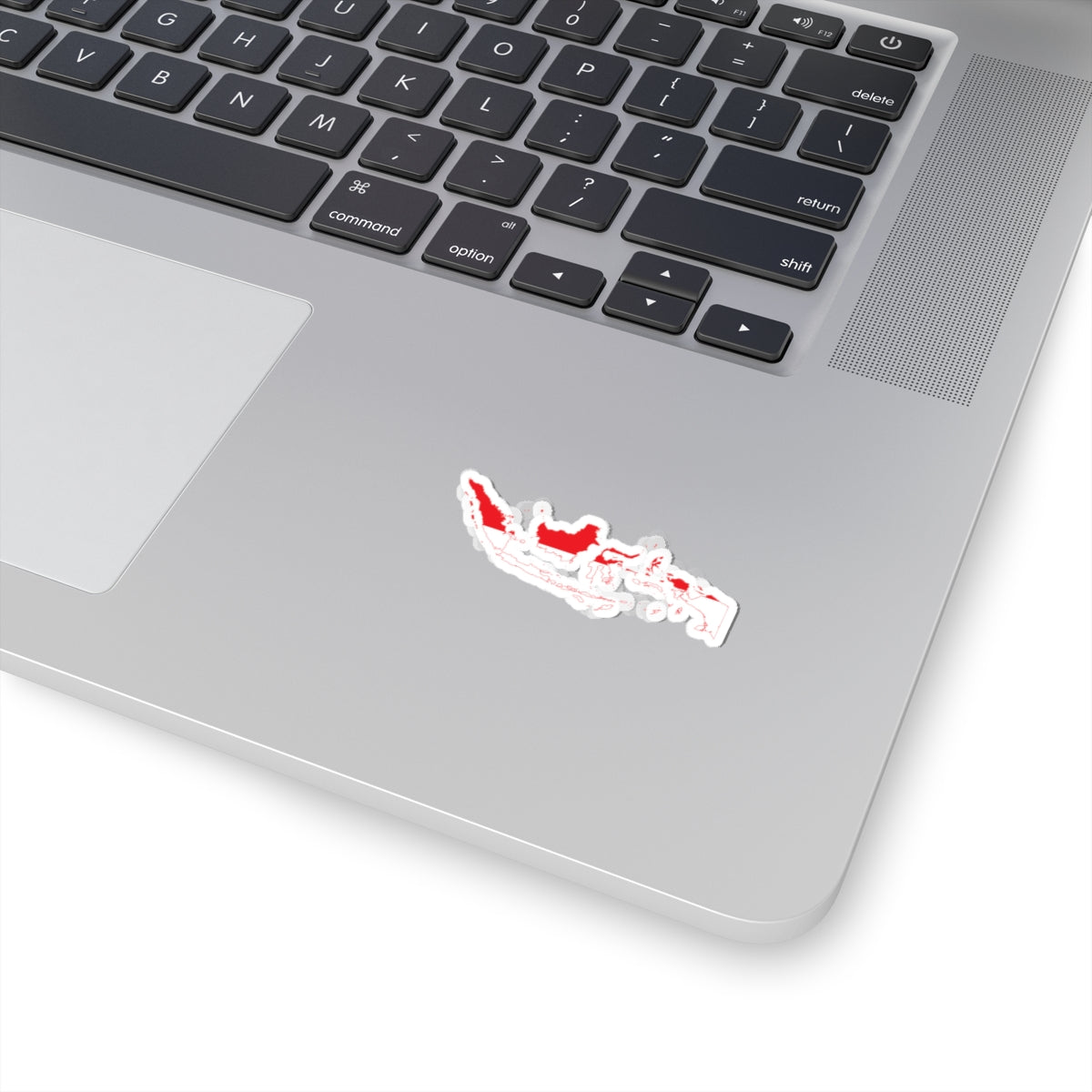 Flag map of Indonesia physical version (Indonesia) STICKER Vinyl Kiss-Cut Decal