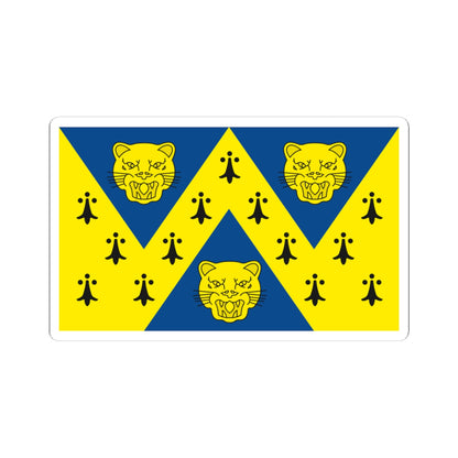 Flag of Shropshire (England) STICKER Vinyl Kiss-Cut Decal