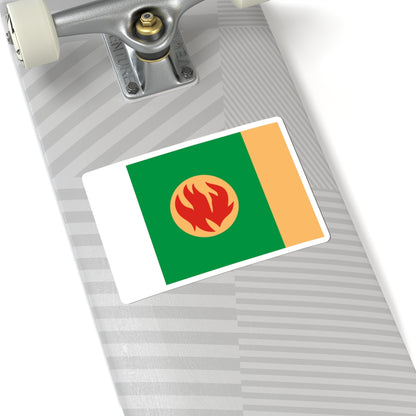 Flag of Pikalyovo Leningrad oblast (Russia) STICKER Vinyl Kiss-Cut Decal