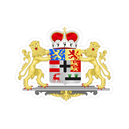 Achievement of Nassau Dietz Princes (Netherlands) (Coat of Arms) STICKER Vinyl Kiss-Cut Decal