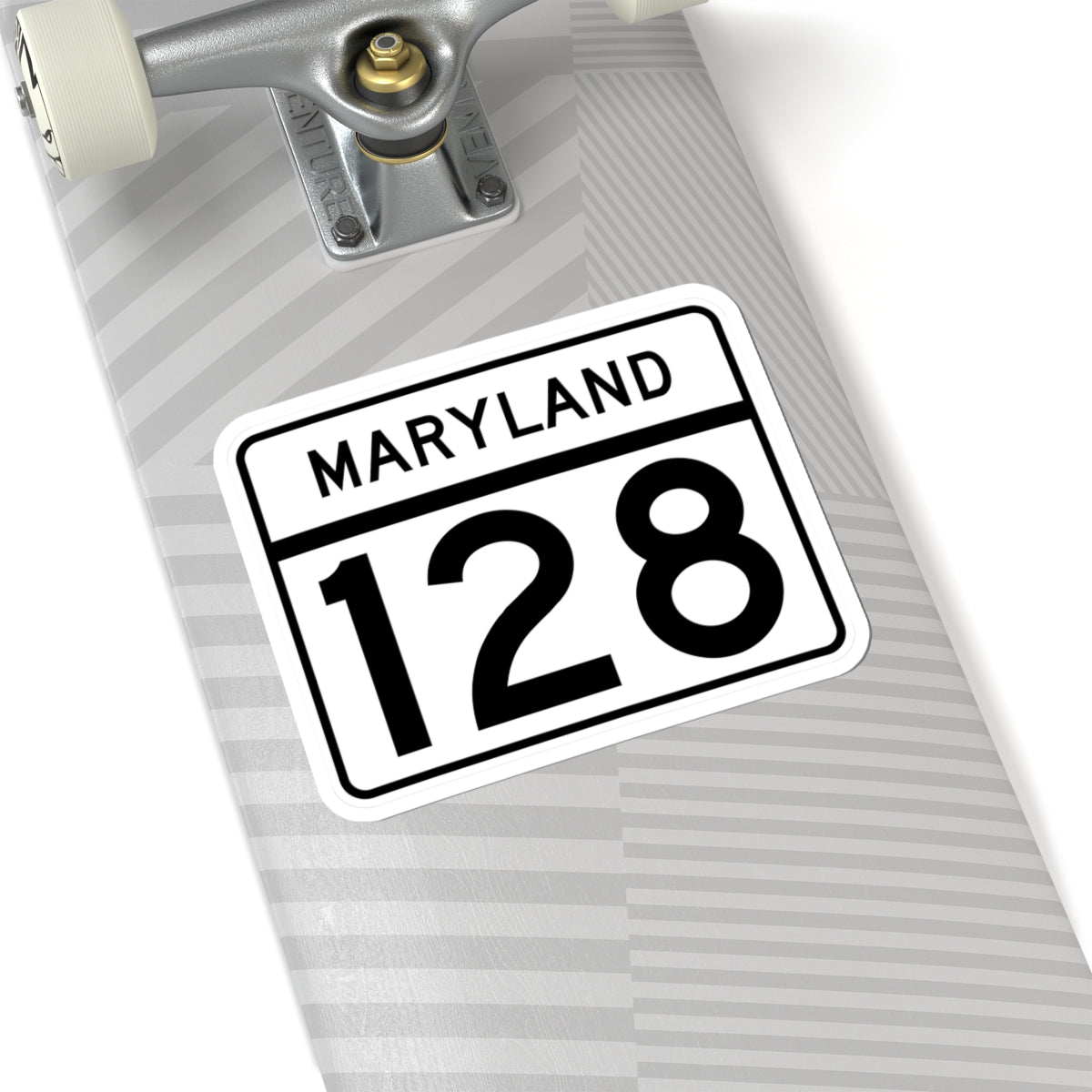 MD Route 128 (Maryland) (Road Sign) STICKER Vinyl Kiss-Cut Decal