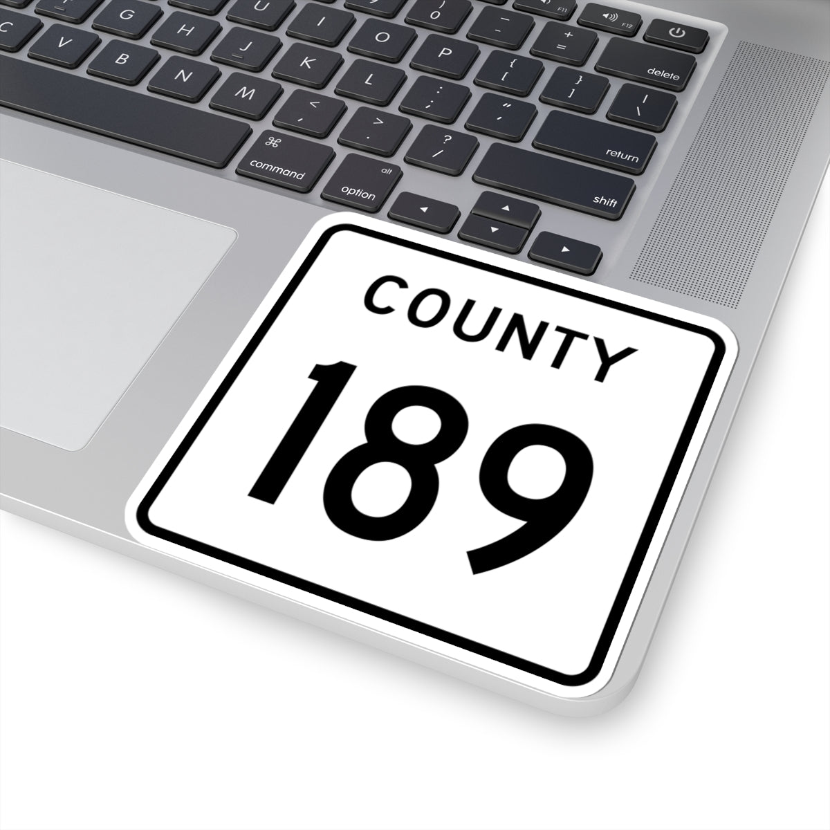 County 189 square (Minnesota) (Road Sign) STICKER Vinyl Kiss-Cut Decal