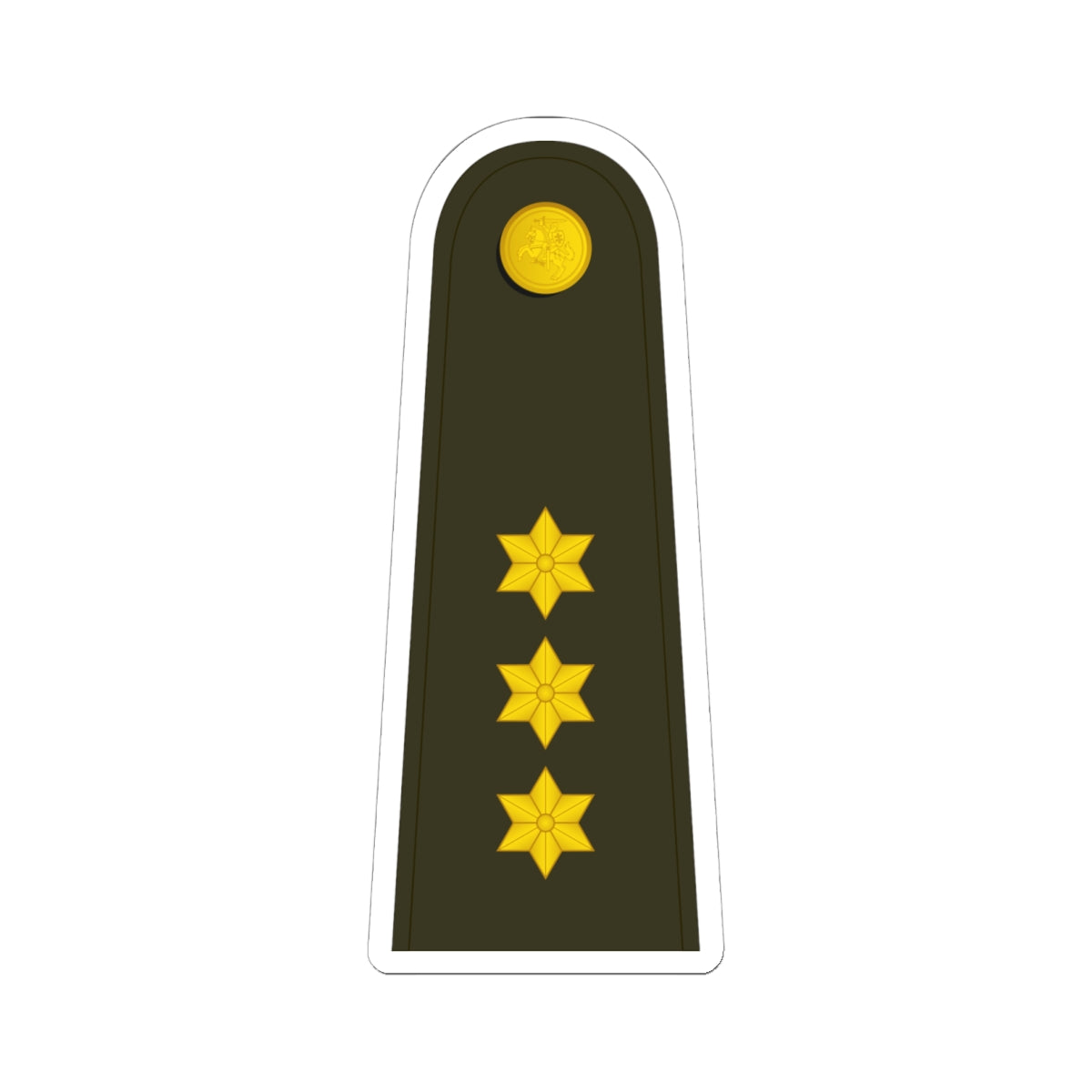 Lithuania Army OF 2 (Lithuania) (Military Rank) STICKER Vinyl Kiss-Cut Decal