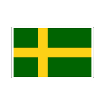 Flag of Oland (Sweden) STICKER Vinyl Kiss-Cut Decal