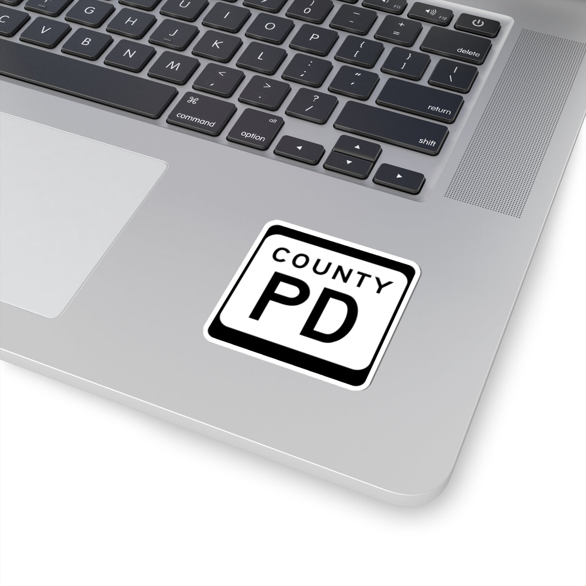 WIS County PD (Wisconsin) (Road Sign) STICKER Vinyl Kiss-Cut Decal