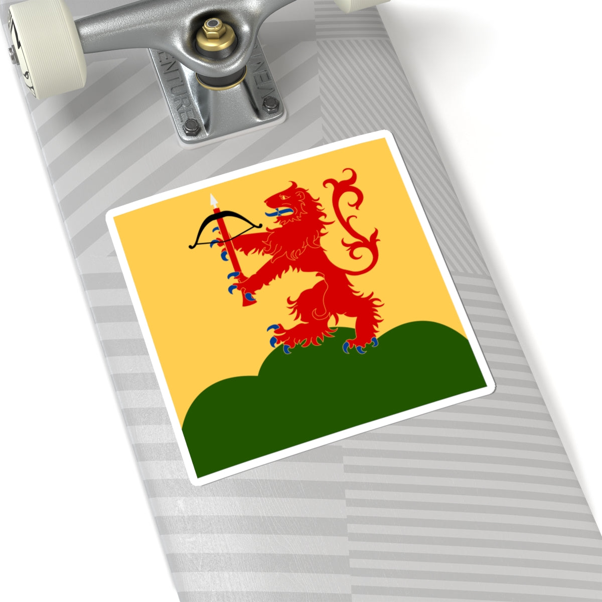 Kronobergs lan vapenflagga (Sweden) STICKER Vinyl Kiss-Cut Decal