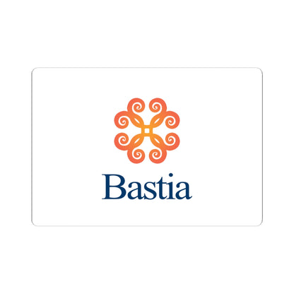 Flag of Bastia (France) STICKER Vinyl Kiss-Cut Decal