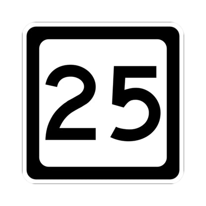 WV-25 (Virginia) (Road Sign) STICKER Vinyl Kiss-Cut Decal