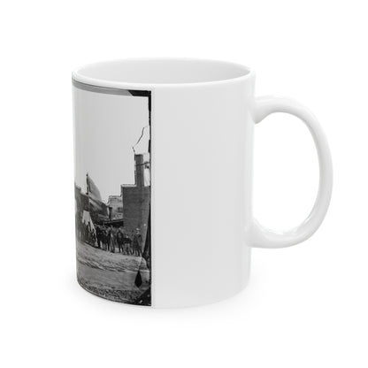 Washington, D.C. Field Relief Wagons And Workers Of U.S. Sanitary Commission (U.S. Civil War) White Coffee Mug