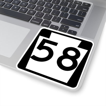 PA-58 (Pennsylvania) (Road Sign) STICKER Vinyl Kiss-Cut Decal