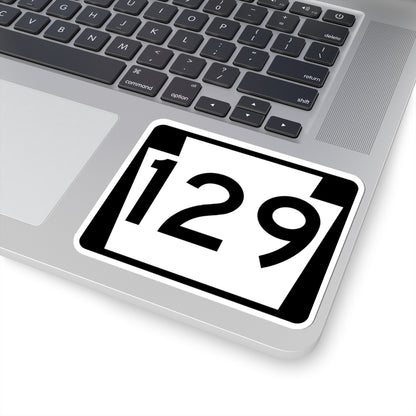 PA-129 (Pennsylvania) (Road Sign) STICKER Vinyl Kiss-Cut Decal