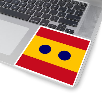 Flag of Vice Admiral Spain (Spain) STICKER Vinyl Kiss-Cut Decal