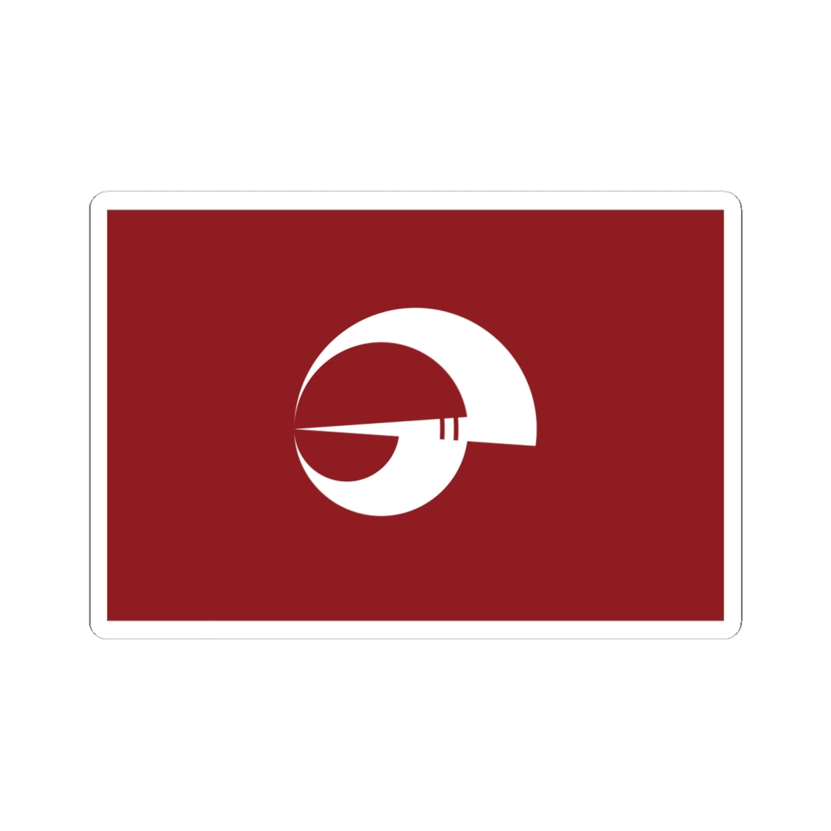 Flag of Abu Yamaguchi (Japan) STICKER Vinyl Kiss-Cut Decal