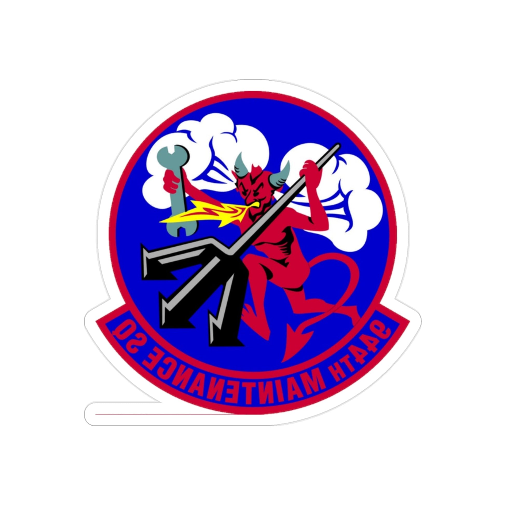 944 Maintenance Squadron AFRC (U.S. Air Force) REVERSE PRINT Transparent STICKER-2 Inch-The Sticker Space