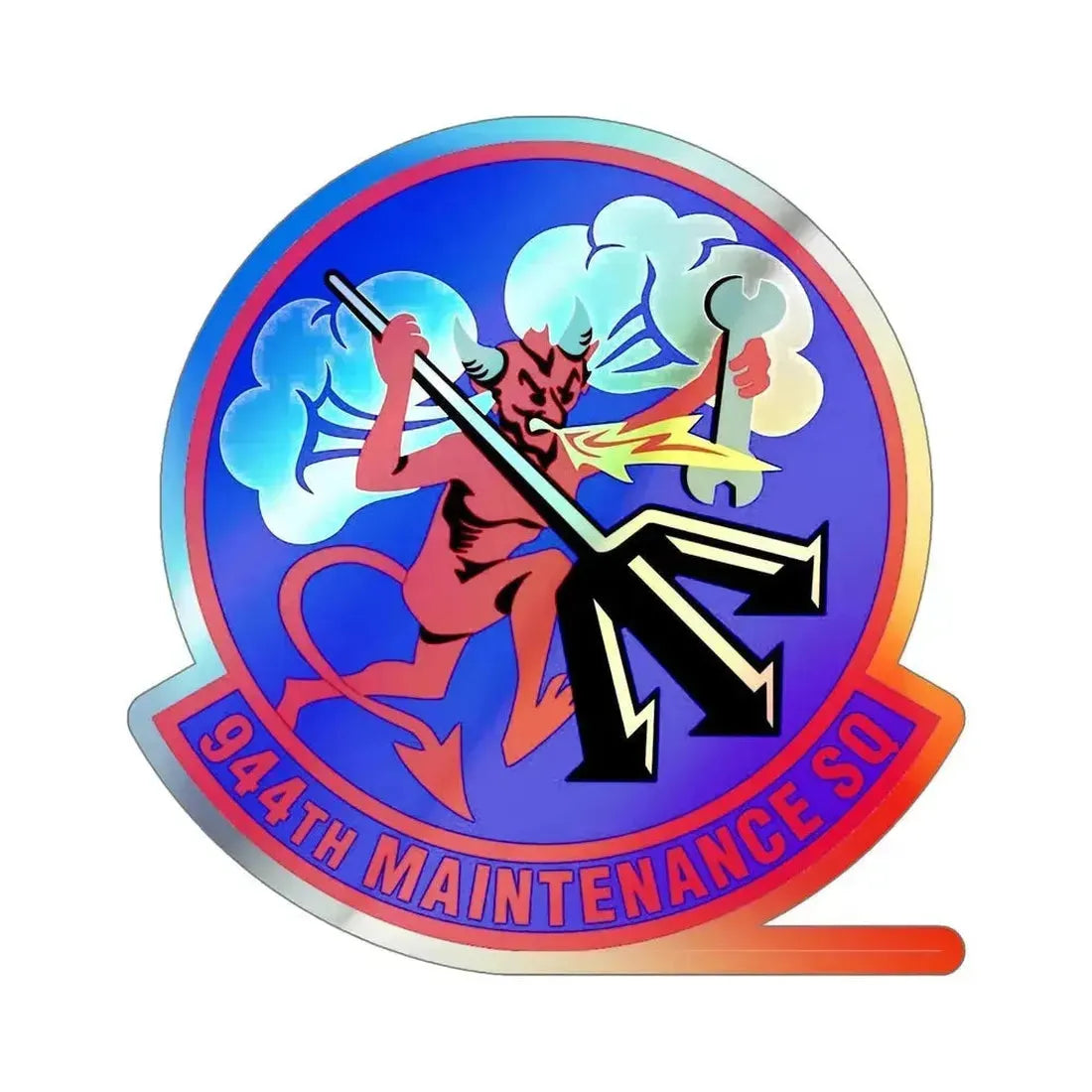 944 Maintenance Squadron AFRC (U.S. Air Force) Holographic STICKER Die-Cut Vinyl Decal 6 Inch Holographic - The Sticker Space